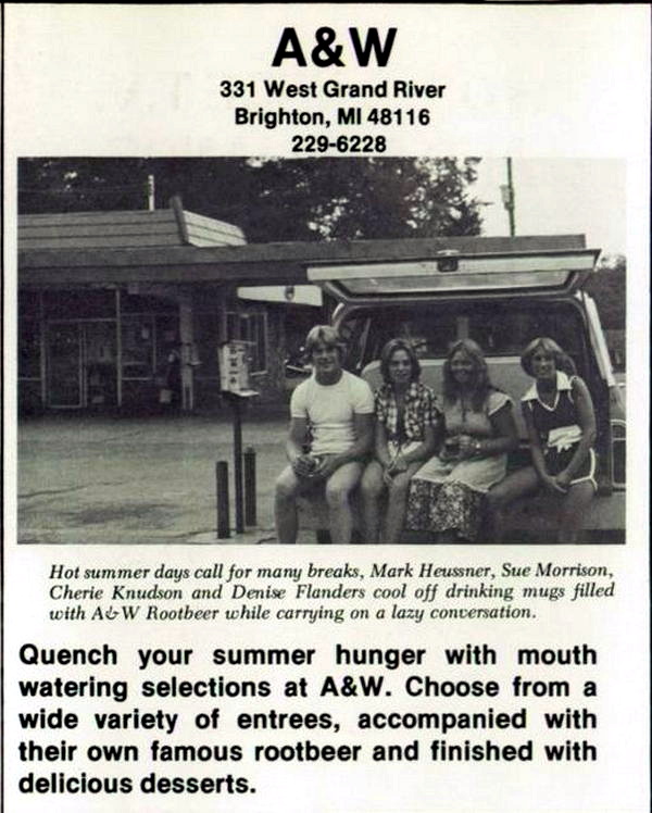 A&W Restaurant - Brighton - 331 W Grand River 1978